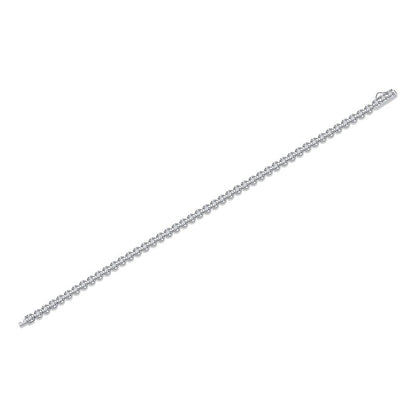 Moiselle Starlight Moissanite Tennis Bracelet – 3 MM Stones, 925 Sterling Silver – Special Occasion Luxury
